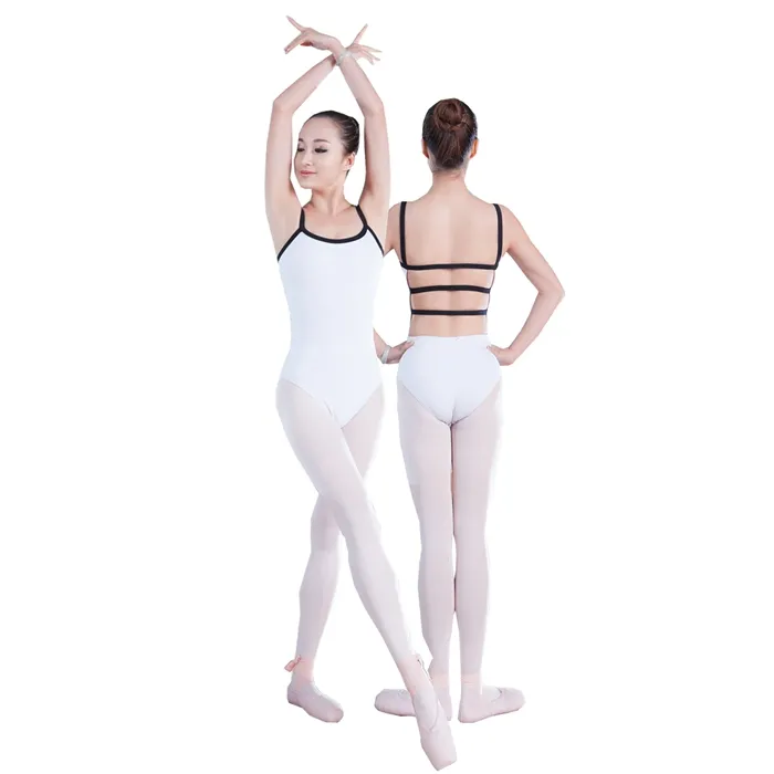 0cl00495 — camisole pour adultes, justaucorps de danse de ballet blanc, vente en gros