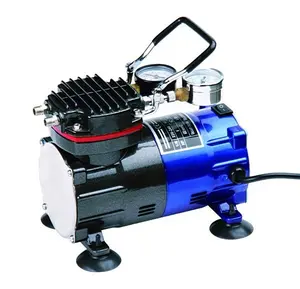 Compressor de airbrush, mini compressor de ar para maquiagem com escova