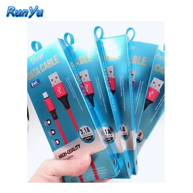 Kabel Data Ponsel, Kabel Usb Mikro Nilon Elastis Dua Warna, Kabel Data Ponsel Empat Core 2A