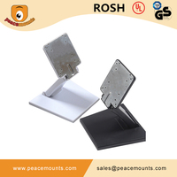 Ajustable blanco negro estable escritorio Tablet Monitor soporte