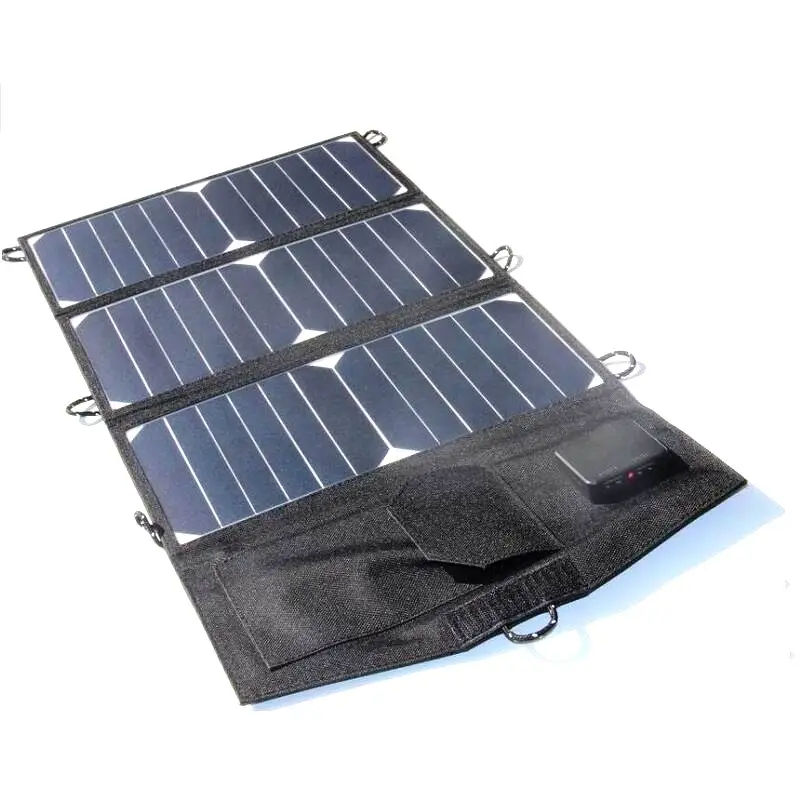 BUHESHUI 21W Sunpower USB Solar Battery Charger For Mobile Phones/Power Banks/iPhone/iPad Foldable Solar Panel