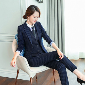 Business Office Stripe <strong>Women</strong> <strong>Suit</strong> Slim Fit <strong>Tweed</strong> <strong>Suit</strong> <strong>Women</strong> New 3 Piece <strong>Women</strong> <strong>Suit</strong> - Product Image 6