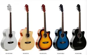 Trung quốc bán buôn giá rẻ nhất giá hot bán 40 inch handmade thiết kế ban đầu đầy màu sắc acoustic guitar đối với sinh viên