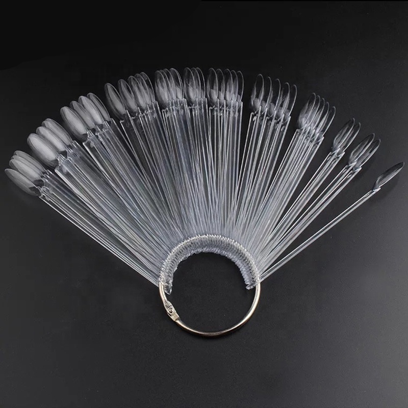 Оптовая продажа, Профессиональные Овальные Типсы для ногтей, дисплей для дизайна ногтей, Высококачественная овальная Таблица цветов ногтей