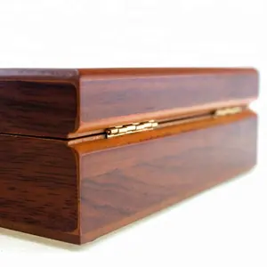 High End Exquisite Carving Gift MDF Wooden Box With Iron Lock