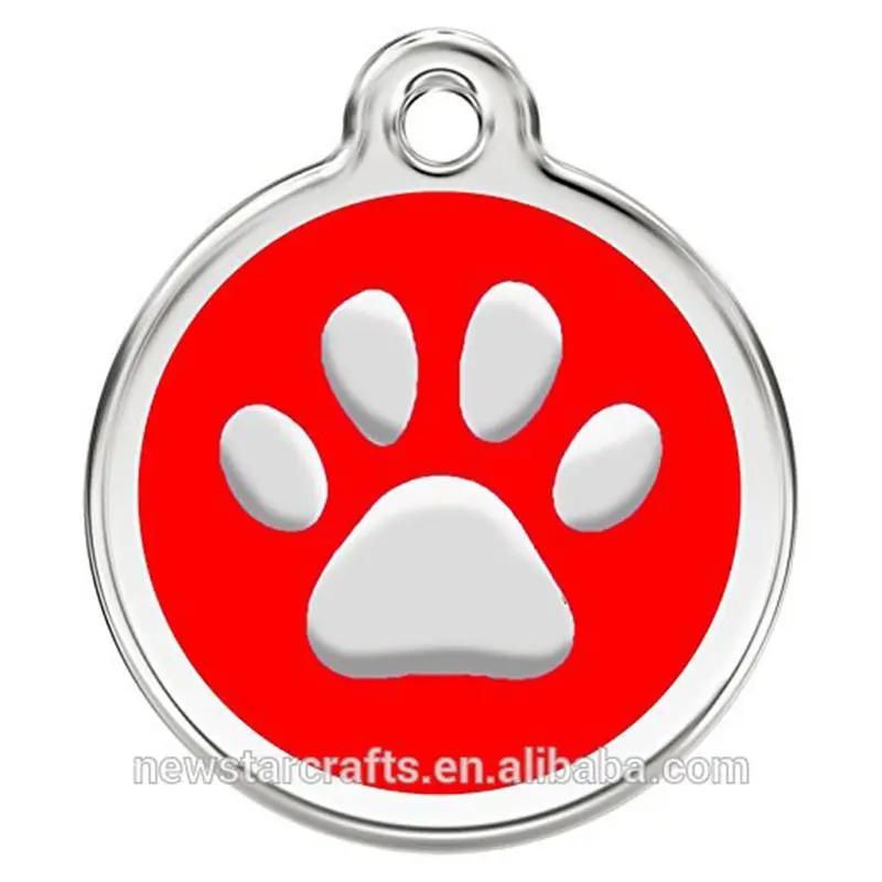 Cheap Customized Stamping Soft Enamel Custom Metal Dog Tag With Necklace