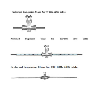 Juego de suspensión de aleación de aluminio, abrazadera usada <span class=keywords><strong>para</strong></span> <span class=keywords><strong>cable</strong></span> de <span class=keywords><strong>fibra</strong></span> OPGW ADSS - Product Image 6