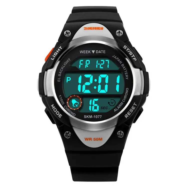 SKMEI 1077 LED Waterproof Digital Sport Watch for Boy Girl