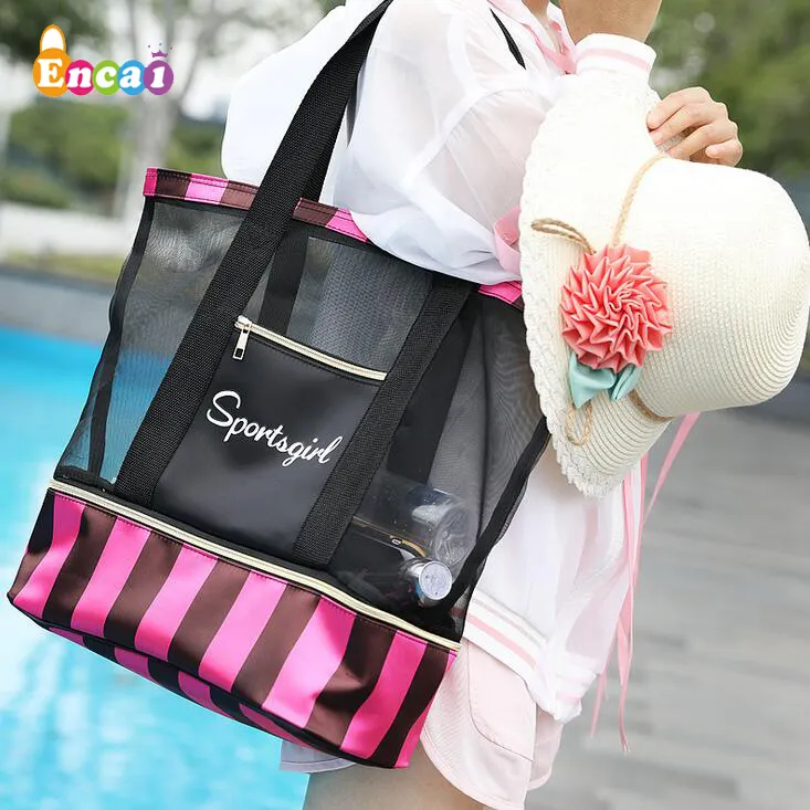 Encai यात्रा बैग फैशन हैंडबैग पिकनिक सप्ताहांत बैग कूलर कर सकते हैं