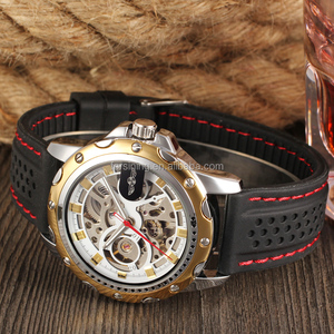 Montres squelette de haute qualité à prix d'usine en vente chaude avec mouvement automatique et bracelet en silicone - Product Image 3