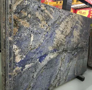 largest dimension is available luxury rare blue granite Bahia Blue Azul Bahia polished gangsaw slab for sale