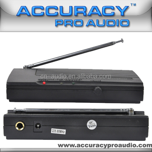 Précision <span class=keywords><strong>Pro</strong></span> Audio VHF-102 Système de <span class=keywords><strong>microphone</strong></span> sans fil professionnel pour karaoké en métal - Product Image 4