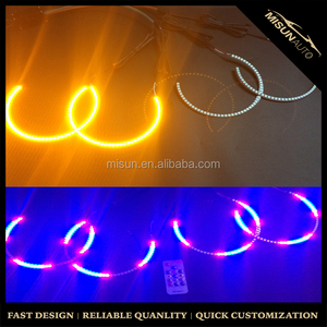 Esquivar halo anillos faro 174mm color Persiguiendo bluetooth control remoto con función de señal de giro - Product Image 2