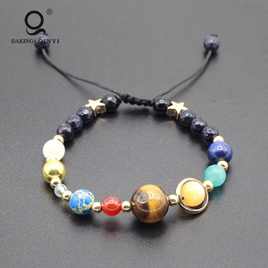 2018 nuevo universo Galaxy los ocho planetas <span class=keywords><strong>del</strong></span> Sistema Solar estrella tutor Piedra Natural pulsera - Product Image 4
