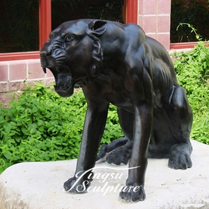 Scultura di <span class=keywords><strong>Pantera</strong></span> <span class=keywords><strong>Nera</strong></span> in Bronzo per Decorazione Esterna - Product Image 5