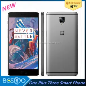 Original Oneplus 3 Tres Huella Digital de 16.0MP 5.5 "uno más tres Móvil Snapdragon 820 Quad Core 6GB+64GB NFC Tablero de Carga