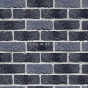 56301 <span class=keywords><strong>guangzhou</strong></span> ihouse fabbrica 3d nero mattoni carta da parati - Product Image 6