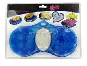 Doccia facile piede di massaggio pulitore scrubber pantofole - Product Image 5