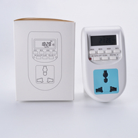Digital temporizador interruptor enchufe de la UE AL-06 electrónico programable semanal 220VAC... temporizador interruptor de iluminación de pared controlador temporizador