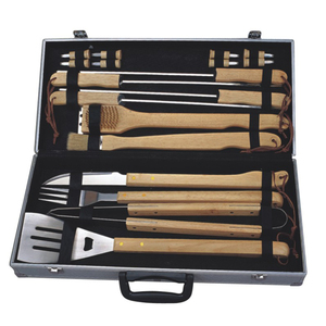 BBQ Outils dans un Coffret En Plastique Spatule À Badigeonner <span class=keywords><strong>Brosse</strong></span> De Nettoyage <span class=keywords><strong>Brosse</strong></span> Couteau Brochette Titulaire De Maïs BBQ-18M-01A - Product Image 1