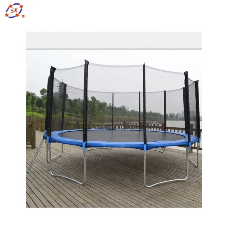 wholesale 18 ft mega super circle trampoline with UV resistant jumping mat safety net 16 feet