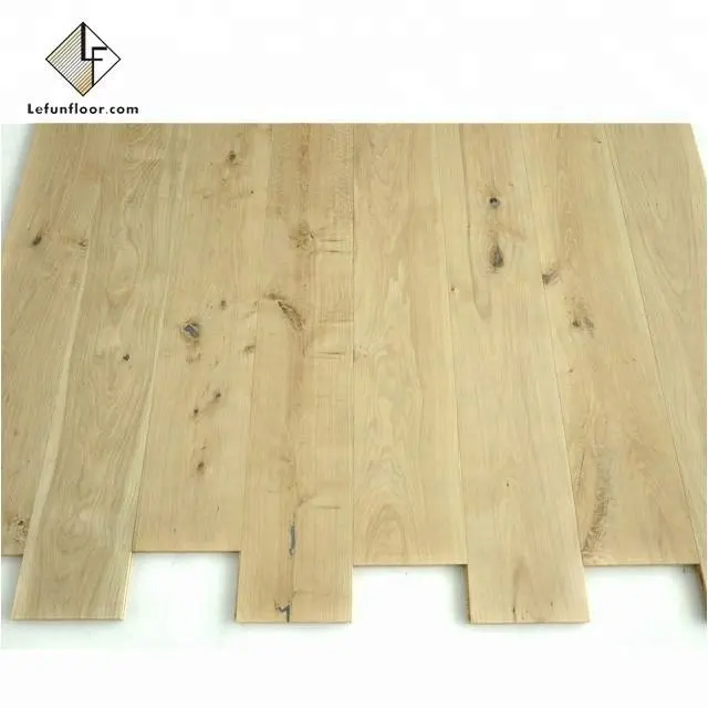 Galleggiante bianco pavimento in legno tavole di quercia parquet in legno rustico ampia plancia di recupero pavimenti ingegnerizzati