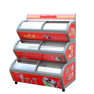 Tủ Đông Trưng Bày Kem Ba Tầng Cho Cửa Hàng - Product Image 2