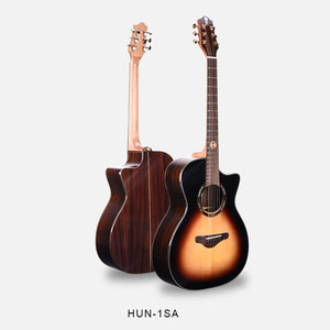 HUN-1SA 40 pulgadas GA Cutaway 6 <span class=keywords><strong>cuerdas</strong></span> Crafted picea sólida <span class=keywords><strong>guitarra</strong></span> acuática superior - Product Image 2