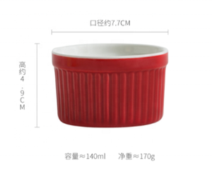 Vente directe d'usine forme ronde classique <span class=keywords><strong>soufflé</strong></span> <span class=keywords><strong>ramequin</strong></span> bols grès français fantaisie ustensiles de cuisson - Product Image 5