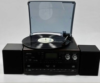 Lecteur de CD électrique Double avec cassette, 4 k, pour enregistrement, streaming automatique, lecteur d'enregistrement en vinyle
