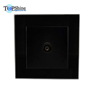 <span class=keywords><strong>Prise</strong></span> murale d'<span class=keywords><strong>antenne</strong></span> <span class=keywords><strong>TV</strong></span> simple à cadre en verre trempé Topshine en blanc - Product Image 2