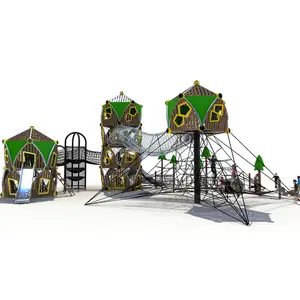 Kai Qi top supplier rope wood plastic composite playground outdoor for kids