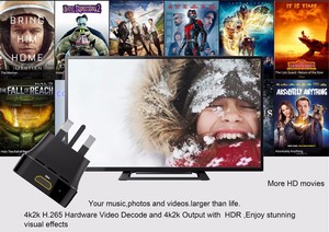 T95P Android 6.0 Amlogic S905X 4 K Smart Mini <span class=keywords><strong>PC</strong></span> TV Box <span class=keywords><strong>IPTV</strong></span> 2 GB/8 GB Quad-Core CPU HD DLNA Wifi Soutient 4 K Ultra HD image - Product Image 6