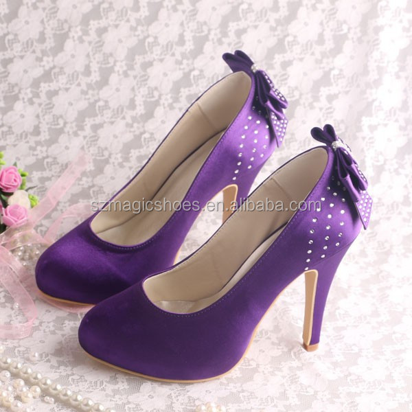 sapato roxo de cetim de Atacado - Compre os melhores lotes sapato roxo de  cetim de atacadistas sapato roxo de cetim da China on-line | Alibaba.com