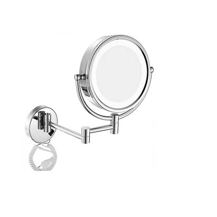 Round Wall Mount Movable All Mounted Magnifying Mirror 15X
