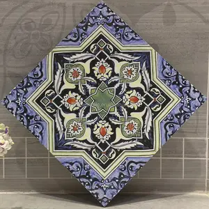 High quality custom bathroom modern ceramic wall tiles rustic matte porcelain 30x30cm floor flower tiles design