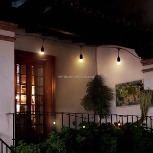 <span class=keywords><strong>Bombillas</strong></span> Vintage blancas cálidas E26, <span class=keywords><strong>guirnalda</strong></span> decorativa para Patio exterior de 48 pies, luces para Patio, globo, fiesta, Navidad, cadena de luces - Product Image 6