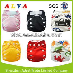 Alva reutilizable pañales de tela recién nacido venta al por mayor de china, Alva pañal de tela, Pañal del paño del Velcro - Product Image 2