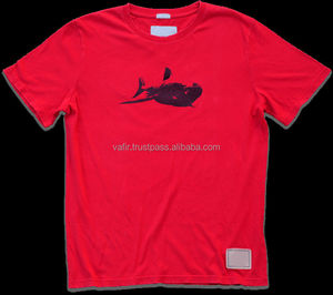 Camiseta personalizada de algodón con cuello redondo para fitness, patrón sólido con método de serigrafía, camiseta lisa con logotipo - Product Image 1