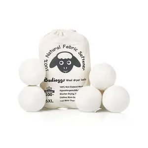 6 pacchetto XL lana Organica dryer balls