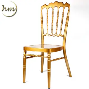 Wholesale Popular Stacking Events Napoleon Chair Gold Wedding Chairs