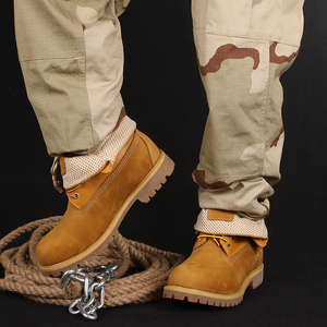 Venta al por mayor hombre Boot Classic de cuero nobuck amarilla y tela de arranque botas de acero bota de trabajo - Product Image 5