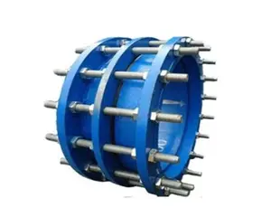 Raccord à bride fendue en acier au carbone pour les conduites d'eau, surface revêtue, certifié EN WRAS, indice de pression PN10-PN40 - Product Image 1