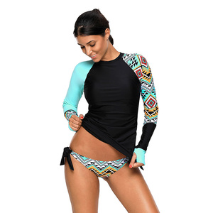 Manches longues Maillots De Bain <span class=keywords><strong>Tankini</strong></span> bloque la lumière directe du soleil femmes deux pièces maillots de bain filles tankinis - Product Image 1