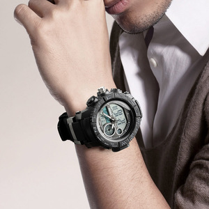 Azul del reloj Skmei 1332 la doble tiempo wr 5atm a prueba de golpes a prueba de Relojes hombres chrono de fecha deporte reloj - Product Image 4