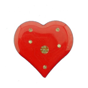 Hình trái tim màu đỏ 3 <span class=keywords><strong>LED</strong></span> nhấp nháy <span class=keywords><strong>Pin</strong></span> huy hiệu cho lễ kỷ niệm ngày Valentine - Product Image 1