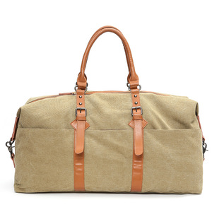 En stock Unisex de lona bolsa de viaje de gran tamaño del equipaje de mano - Product Image 4