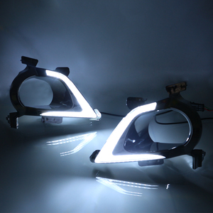 LED <strong>Orange</strong> Daytime Running <strong>Light</strong> for Toyota INNOVA 2015-2016 New 6000K Color Temperature with Yellow Fog Lamp DRL - Product Image 6