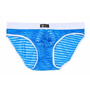 Mens Underwear Stripe <strong>Thong</strong> Sexy <strong>See</strong> <strong>Through</strong> Transparent Briefs Man Panties - Product Image 2