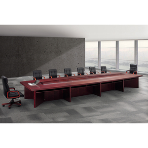 Precio de fábrica de alta calidad gran rectángulo oficina Mesas de conferencia por <span class=keywords><strong>durable</strong></span> de madera maciza de lujo comercial mesa de reunión - Product Image 3